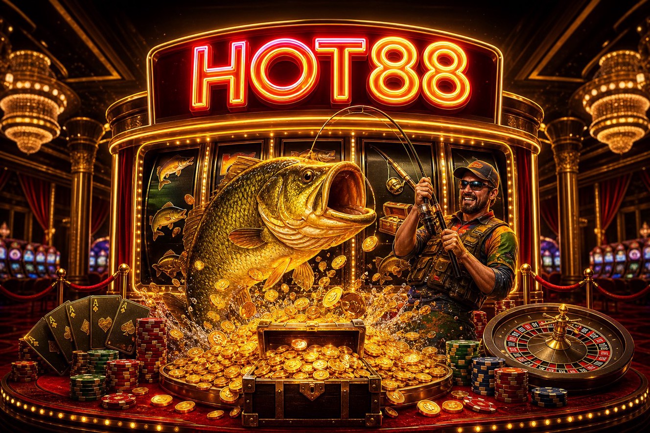 Biểu tượng trò chơi Super Ace HOT88 với tông màu đỏ và vàng nổi bật